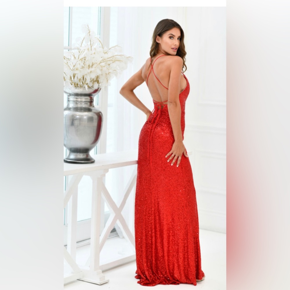 Jessica Rabbit Red Dress - Picture 4 of 15